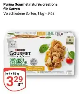Globus Baumarkt Purina Gourmet nature's creations für Katzen Angebot