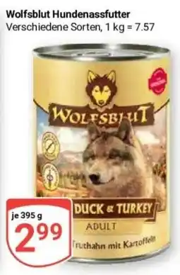 Globus Baumarkt Wolfsblut Hundenassfutter Angebot