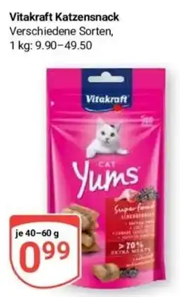 Globus Baumarkt Vitakraft Katzensnack Angebot
