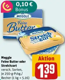 REWE Meggle Feine Butter oder Streichzart Angebot