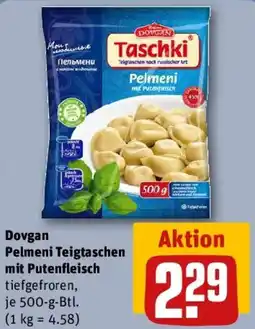 REWE Dovgan Pelmeni Teigtaschen mit Putenfleisch Angebot