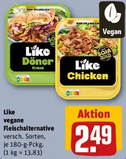 REWE Like vegane Fleischalternative Angebot