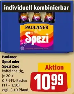 REWE Paulaner Spezi oder Spezi Zero Angebot
