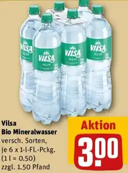 REWE Vilsa Bio Mineralwasser Angebot