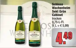 Profi Getränke Schloss Wachenheim Sekt Grün Cabinet trocken Angebot