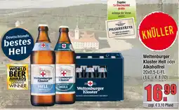 Profi Getränke Weltenburger Kloster Hell oder Alkoholfrei Angebot