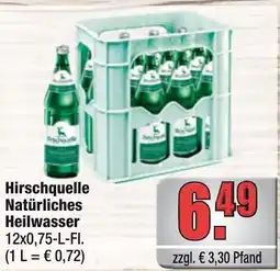 Profi Getränke Hirschquelle Natürliche Heilwasser Angebot