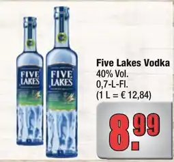 Profi Getränke Five Lakes Vodka Angebot