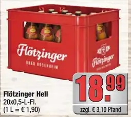 Profi Getränke Flötzinger Hell Angebot