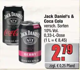 Profi Getränke Jack Daniel's & Coca Cola Angebot