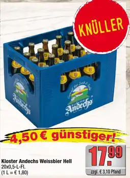Profi Getränke Kloster Andechs Weissbier Hell Angebot
