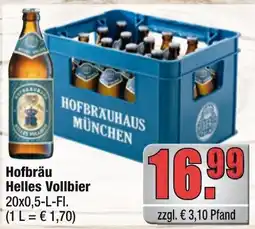 Profi Getränke Hofbräu Helles Vollbier Angebot