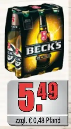 Profi Getränke Beck's Gold Angebot