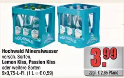 Profi Getränke Hochwald Mineralwasser, Lemon Kiss, Passion Kiss Angebot