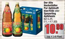 Profi Getränke Der Alte Hochstädter Pur Apfelsaft Angebot