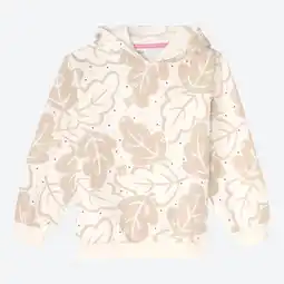 NKD Kinder-Mädchen-Sweatshirt mit Kapuze und Allover-Blättermotiv Angebot