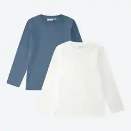 NKD Kinder-Langarmshirt mit Baumwolle, 2er-Pack Angebot