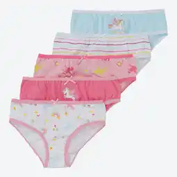 NKD Mädchen-Slip mit Einhorn-Motiv, 5er-Pack Angebot