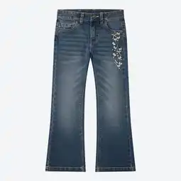 NKD Kinder-Mädchen-Jeans mit Stickerei und verstellbarem Bund Angebot