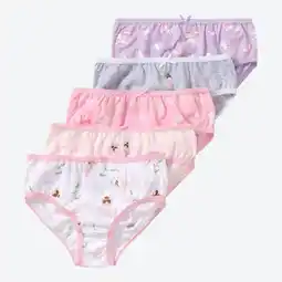 NKD Kinder-Mädchen-Slip aus Baumwolle, 5er-Pack Angebot