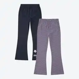 NKD Kinder-Mädchen-Leggings mit Streifen, 2er-Pack Angebot