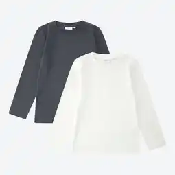 NKD Kinder-Langarmshirt mit Baumwolle, 2er-Pack Angebot