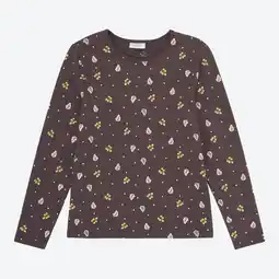 NKD Kinder-Mädchen-Langarmshirt mit Blätter-Muster Angebot