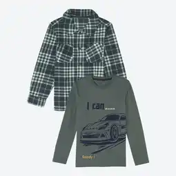 NKD Kinder-Jungen-Set mit Fleece-Hemd, 2-teilig Angebot