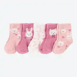 NKD Baby-Mädchen-Socken mit Tier-Motiven, 5er-Pack Angebot