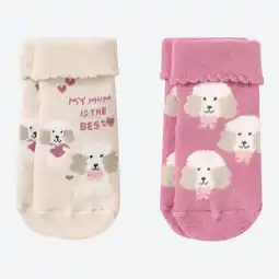 NKD Baby-Mädchen-ABS-Socken mit Hunde-Motiven, 2er-Pack Angebot