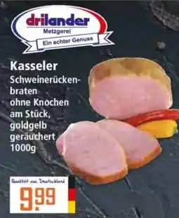 Klaas und Kock drilander Kasseler Schweinerückenbraten ohne Knochen am Stück, goldgelb geräuchert Angebot