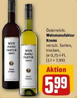 REWE Weinmanufaktur Krems Angebot