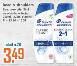Klaas und Kock head & shoulders Shampoo oder 2in1 Angebot