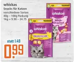Klaas und Kock whiskas Snacks für Katzen Angebot