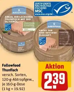 REWE Followfood Thunfisch Angebot