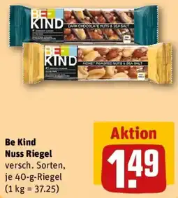 REWE Be Kind Nuss Riegel Angebot