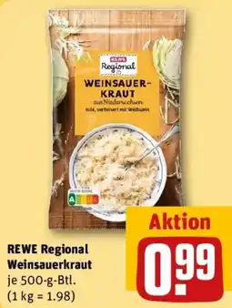 REWE REWE Regional Weinsauerkraut Angebot