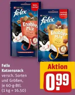 REWE Felix Katzensnack Angebot