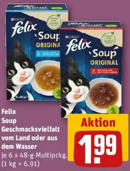 REWE Felix Soup Geschmacksvielfalt vom Land oder aus dem Wasser Angebot