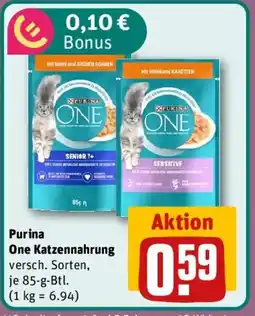 REWE Purina One Katzennahrung Angebot