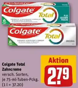 REWE Colgate Total Zahncreme Angebot