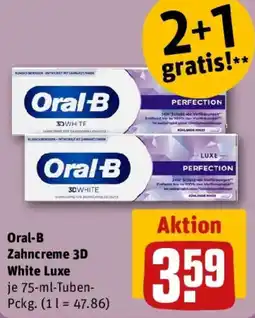 REWE Oral-B Zahncreme 3D White Luxe Angebot