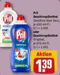 REWE Pril Geschirrspülmittel oder Geschirrspülmittel Original Angebot