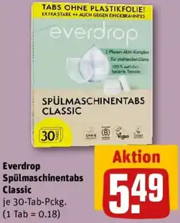 REWE Everdrop Spülmaschinentabs Classic Angebot