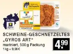 Edeka Zurheide SCHWEINE-GESCHNETZELTES "GYROS ART" Angebot