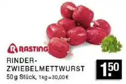 Edeka Zurheide RASTING RINDER-ZWIEBELMETTWURST Angebot