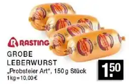 Edeka Zurheide RASTING GROBE LEBERWURST Angebot