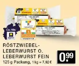 Edeka Zurheide RÖSTZWIEBEL-LEBERWURST O. LEBERWURST FEIN Angebot
