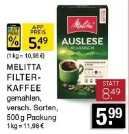 Edeka Zurheide Melitta Filter-Kaffee Angebot