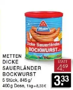 Edeka Zurheide METTEN DICKE SAUERLÄNDER BOCKWURST Angebot